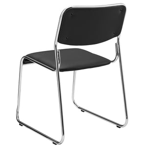 Silla de conferencia juego de 4 con tapizado de cuero sintético en varios colores [pro.tec]