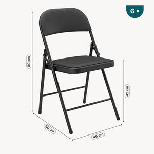 [pro.tec]® Silla de oficina plegable - en diferentes colores - Silla de conferencia 