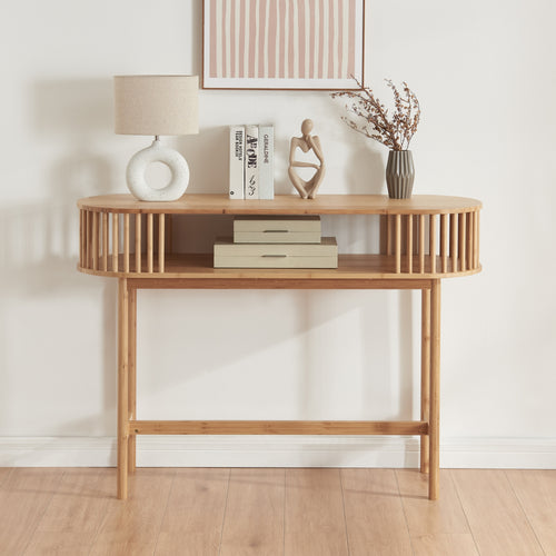 Mesa consola Pomarkku Bambú [en.casa]