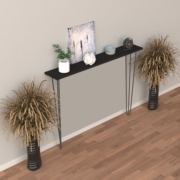 Consola Kokemäki negra varios tamaños [en.casa]