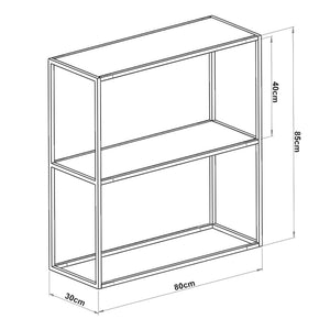 Mesa consola Konnevesi 85 x 80 x 30 cm varios colores [en.casa]