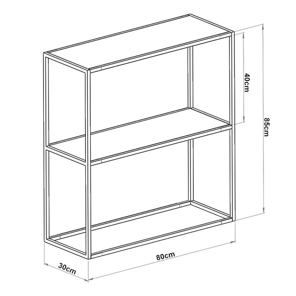Mesa consola Konnevesi 85 x 80 x 30 cm varios colores [en.casa]