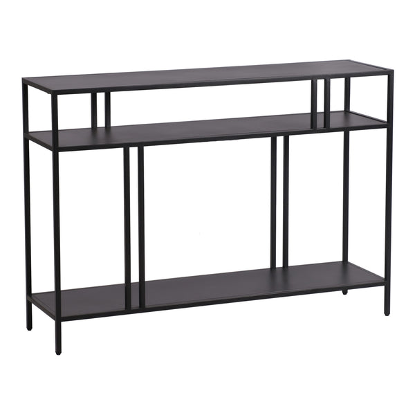 Mesa consola Kumlinge con 2 estantes metal - [en.casa]