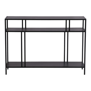 Mesa consola Kumlinge con 2 estantes metal - [en.casa]