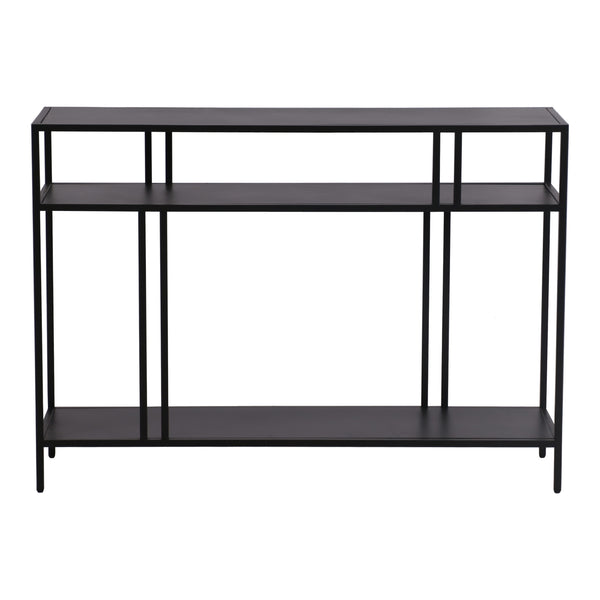 Mesa consola Kumlinge con 2 estantes metal - [en.casa]