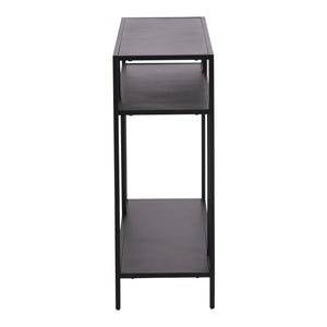 Mesa consola Kumlinge con 2 estantes metal - [en.casa]