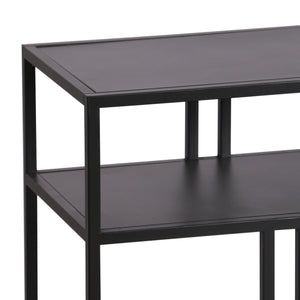Mesa consola Kumlinge con 2 estantes metal - [en.casa]