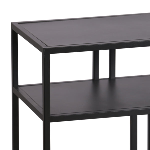 Mesa consola Kumlinge con 2 estantes metal - [en.casa]