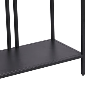 Mesa consola Kumlinge con 2 estantes metal - [en.casa]
