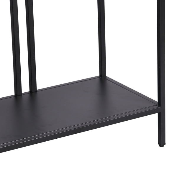 Mesa consola Kumlinge con 2 estantes metal - [en.casa]