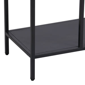 Mesa consola Kumlinge con 2 estantes metal - [en.casa]