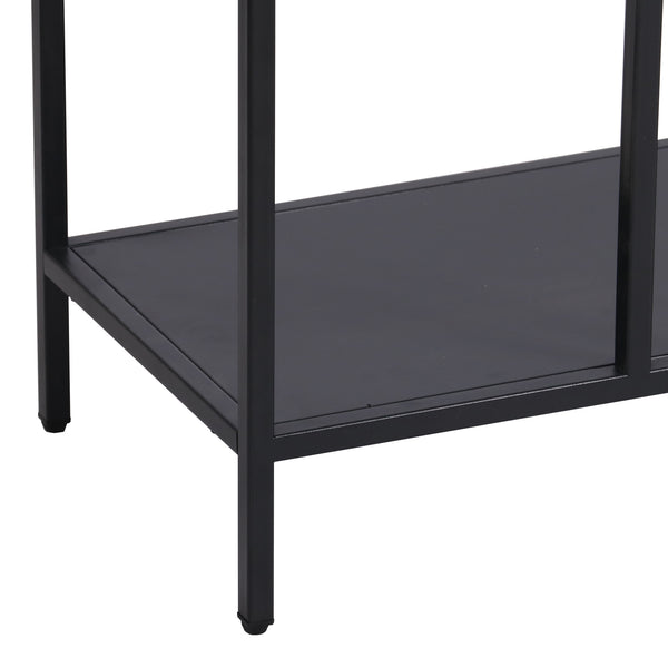Mesa consola Kumlinge con 2 estantes metal - [en.casa]