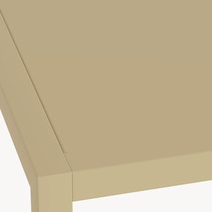 Mesa consola Strömstad 2 estantes acero 80x80x26cm - [en.casa]