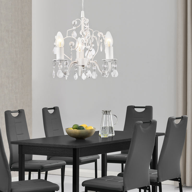Esquema acotado Lámpara de araña Lucerna 140 cm tres luces E14 en varios colores metal plástico lux.pro