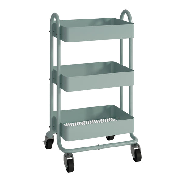 Carro para rollos de cocina Pyhäntä acero [en.casa]