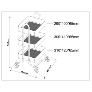 Carro para rollos de cocina Pyhäntä acero [en.casa]