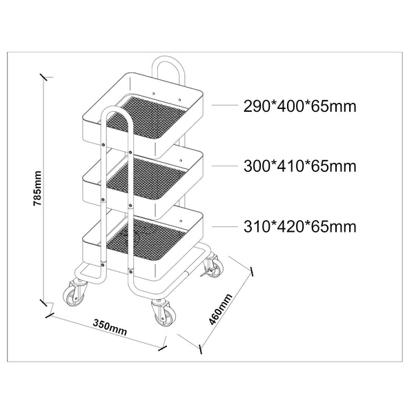 Carro para rollos de cocina Pyhäntä acero [en.casa]