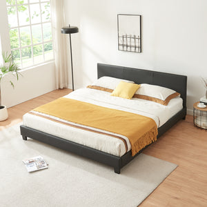 Cama de cuero sintético con colchón Funda de cuero sintético Corium
