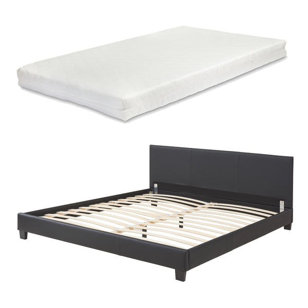 Cama de cuero sintético con colchón Funda de cuero sintético Corium