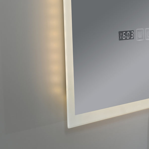 Espejo de baño LED Lizzano blanco en varios tamaños [pro.tec]