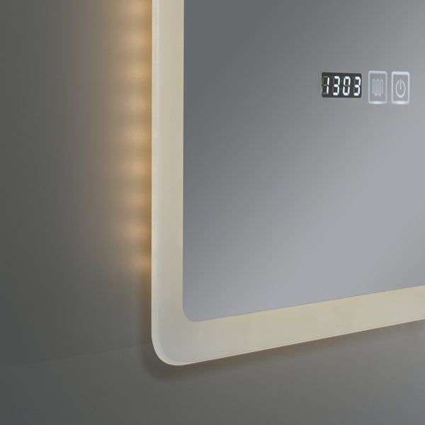Espejo de baño LED Racale blanco en varios tamaños [pro.tec]