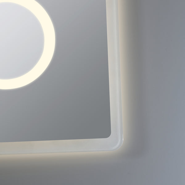 Espejo de baño LED Racale blanco en varios tamaños [pro.tec]