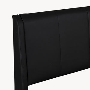 Cama tapizado LED Tröstiar con somier abatible + colchón 140/160/180x200cm [en.casa]