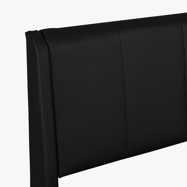 Cama tapizado LED Tröstiar con somier abatible + colchón 140/160/180x200cm [en.casa]