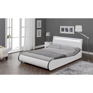 Cama tapizada LED Valencia en varios colores y tamaños [Corium]