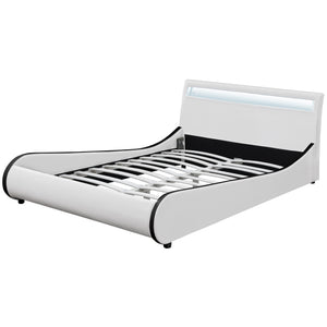 Cama tapizada LED Valencia en varios colores y tamaños [Corium]