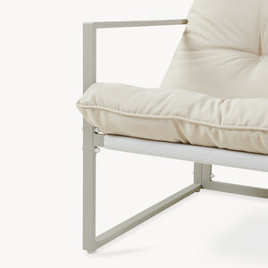 Conjunto de muebles de jardín Karg mesa + 2 sillones [casa.pro]