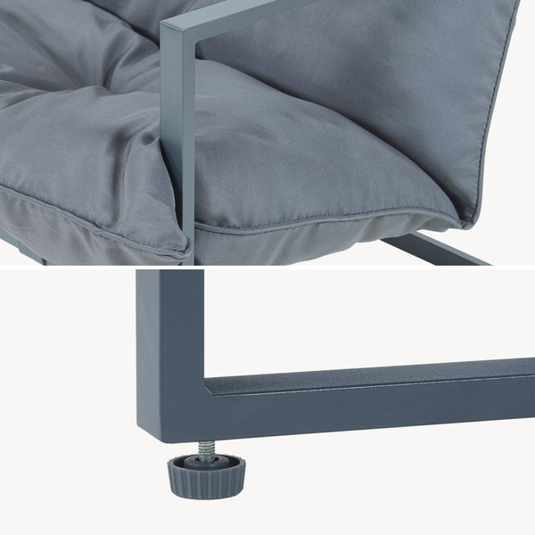 Conjunto de muebles de jardín Karg mesa y sofá modular [casa.pro]