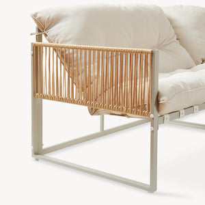Conjunto de muebles de jardín Karg mesa y sofá modular [casa.pro]