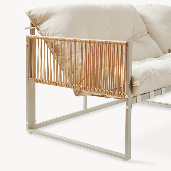 Conjunto de muebles de jardín Karg mesa y sofá modular [casa.pro]