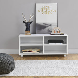 Lowboard con ruedas Gränne 90x35x41cm en varios colores [en.casa]