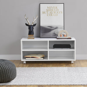 Lowboard con ruedas Gränne 90x35x41cm en varios colores [en.casa]