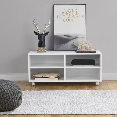 Lowboard con ruedas Gränne 90x35x41cm en varios colores [en.casa]
