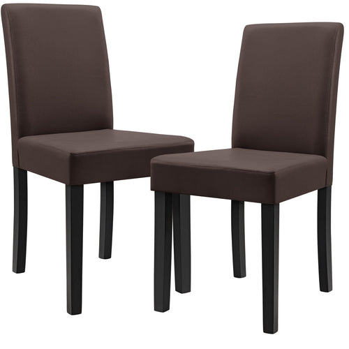 Silla de comedor Hamburg juego de 2 piel sintética [en.casa] - premiumXL