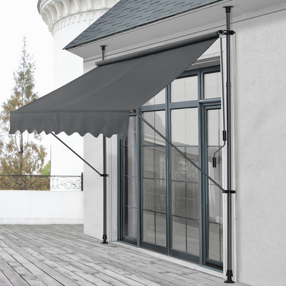 Toldo de sujeción Lindos gris en varios tamaños pro.tec - premiumXL