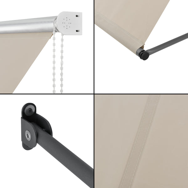 Toldo de pie Malaga con cadena lateral en varias versiones pro.tec