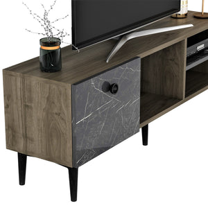 Mesa de televisión Nannestad 45x120x30 cm en varios colores [en.casa]