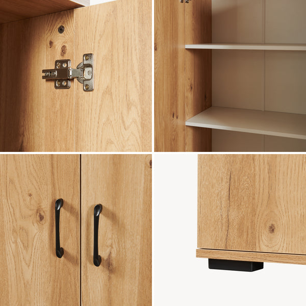 Armario multiusos Chalvefted puertas compartimentos [en.casa]