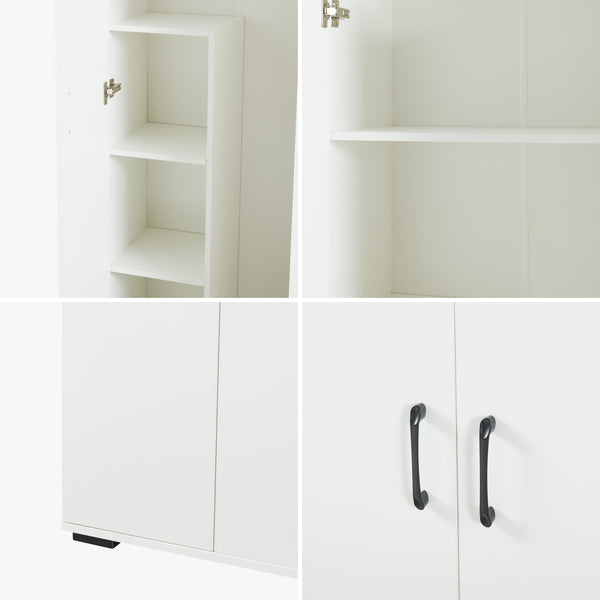 Armario multiusos Chalvefted puertas compartimentos [en.casa]