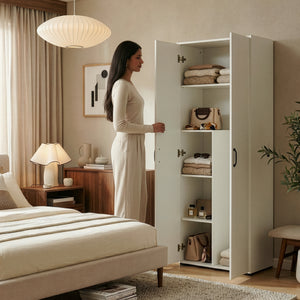 Armario multiusos Chalvefted puertas compartimentos [en.casa]