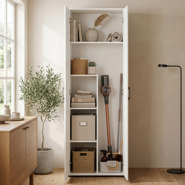 Armario multiusos Chalvefted puertas compartimentos [en.casa]