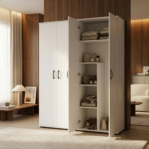 Armario multiusos Chalvefted puertas compartimentos [en.casa]