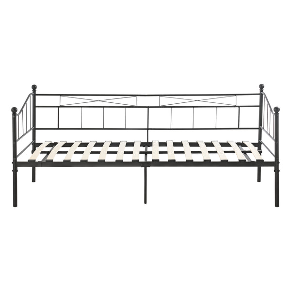 Cama de metal Arjeplog 90x200cm con colchón varios colores en.casa