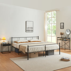 Cama de metal Laos en varios tamaños negro [en.casa] - premiumXL