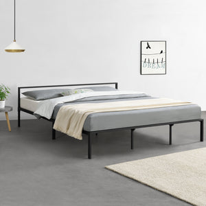Cama de metal Imatra acero negro [en.casa] - premiumXL