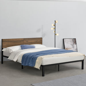 Cama de metal Lausanne en varios tamaños Negro en.casa